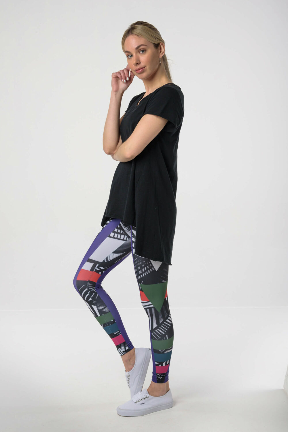 Cross Crew Purple Green Sport Set / Libertee Kate t-shirt