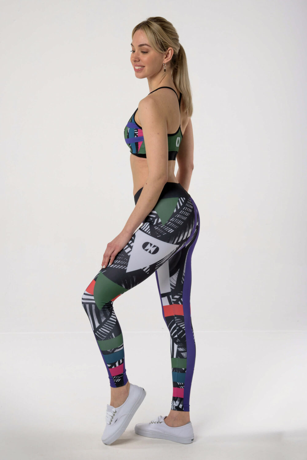 Cross Crew Purple Green Sport Set
