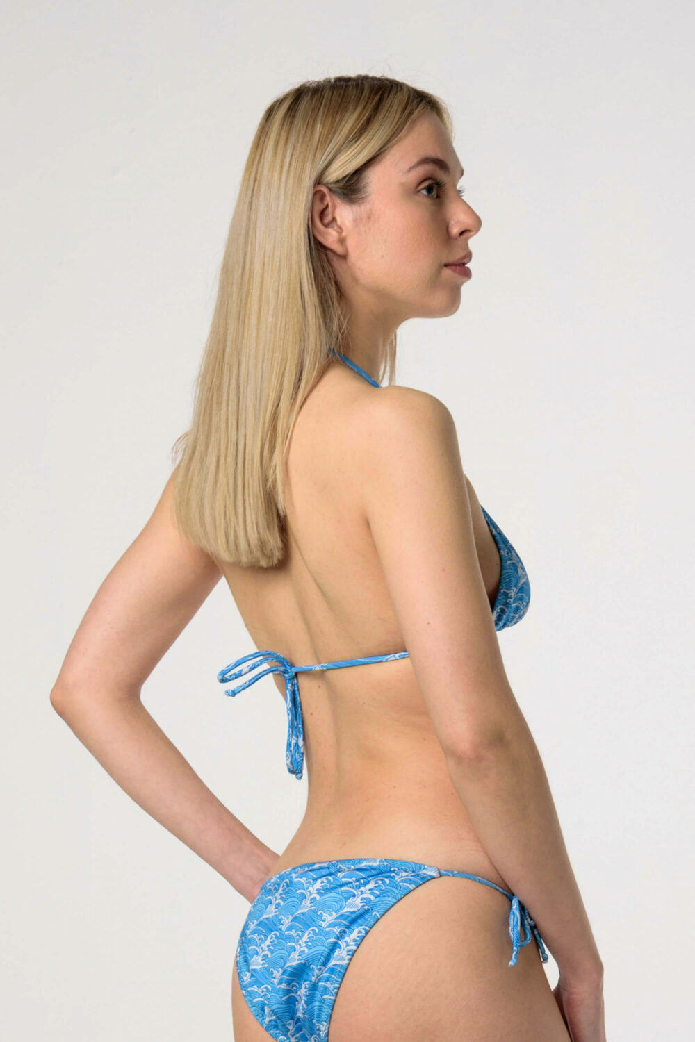 Heartbeatink Waves Tie Side Bikini