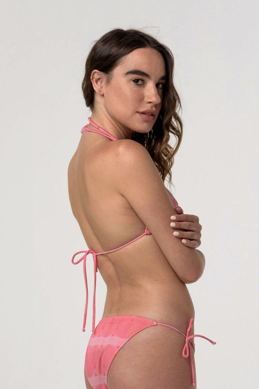 Heartbeatink Coral Tie Side Bikini