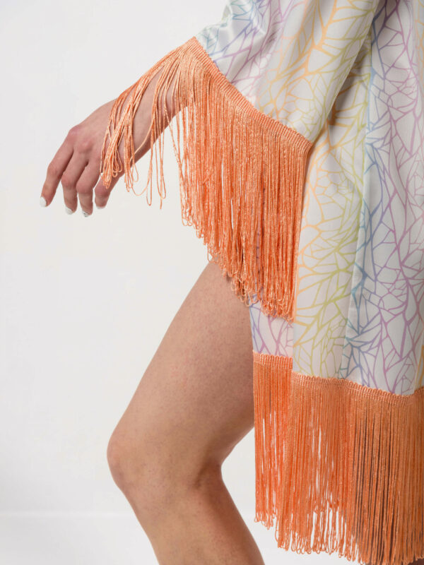 Heartbeatink Rainbow Marble Kimono