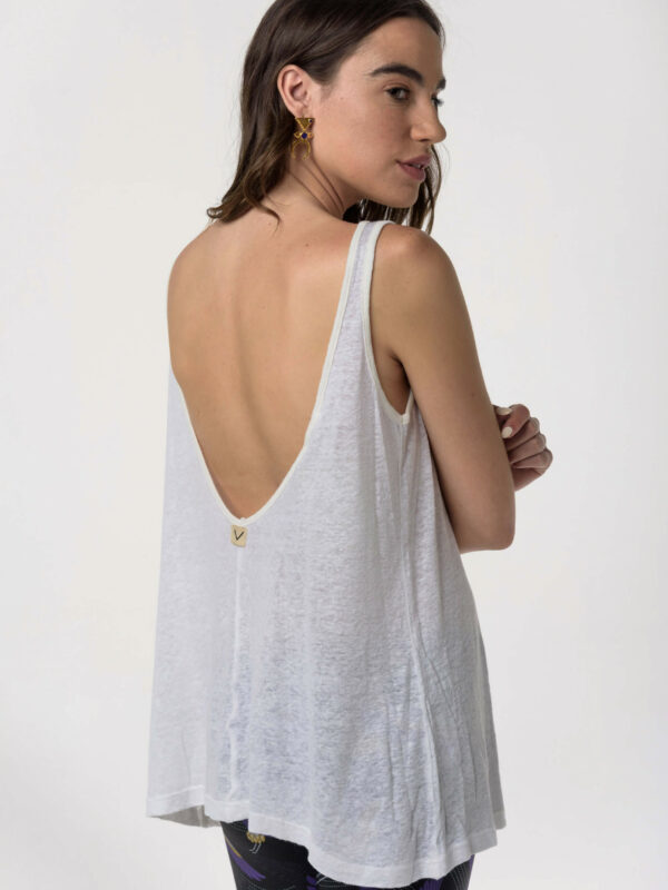 Libertee Rose Tank Linen Top
