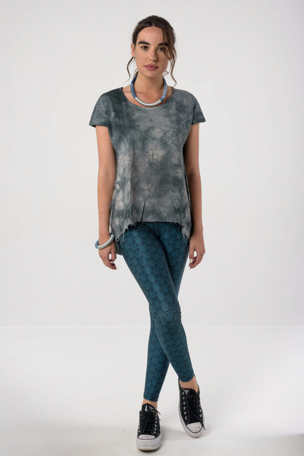 Heartbeatink Whale Tail Petrol Leggings / Libertee Annie t-shirt