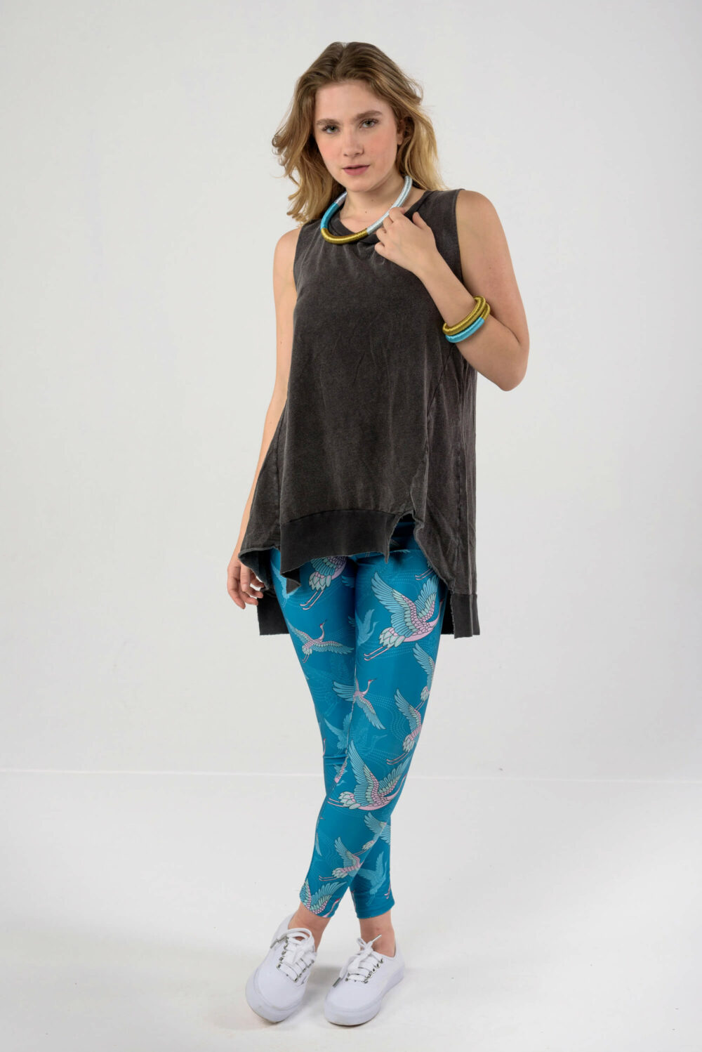Heartbeatink Japanese Petrol Leggings / Libertee Gwen top