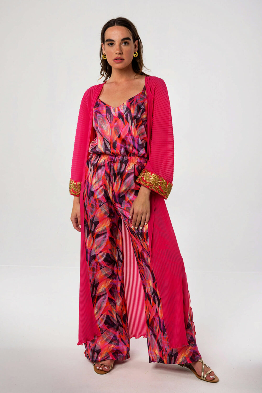 Sequin Aster Kimono / Sequin Charlie Set