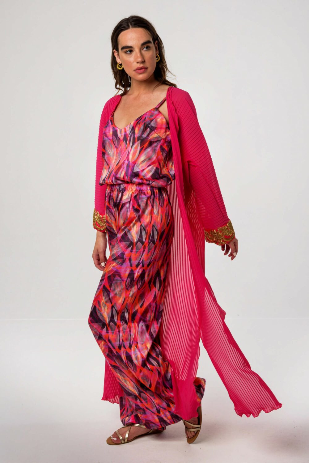 Sequin Aster Kimono / Sequin Charlie Set