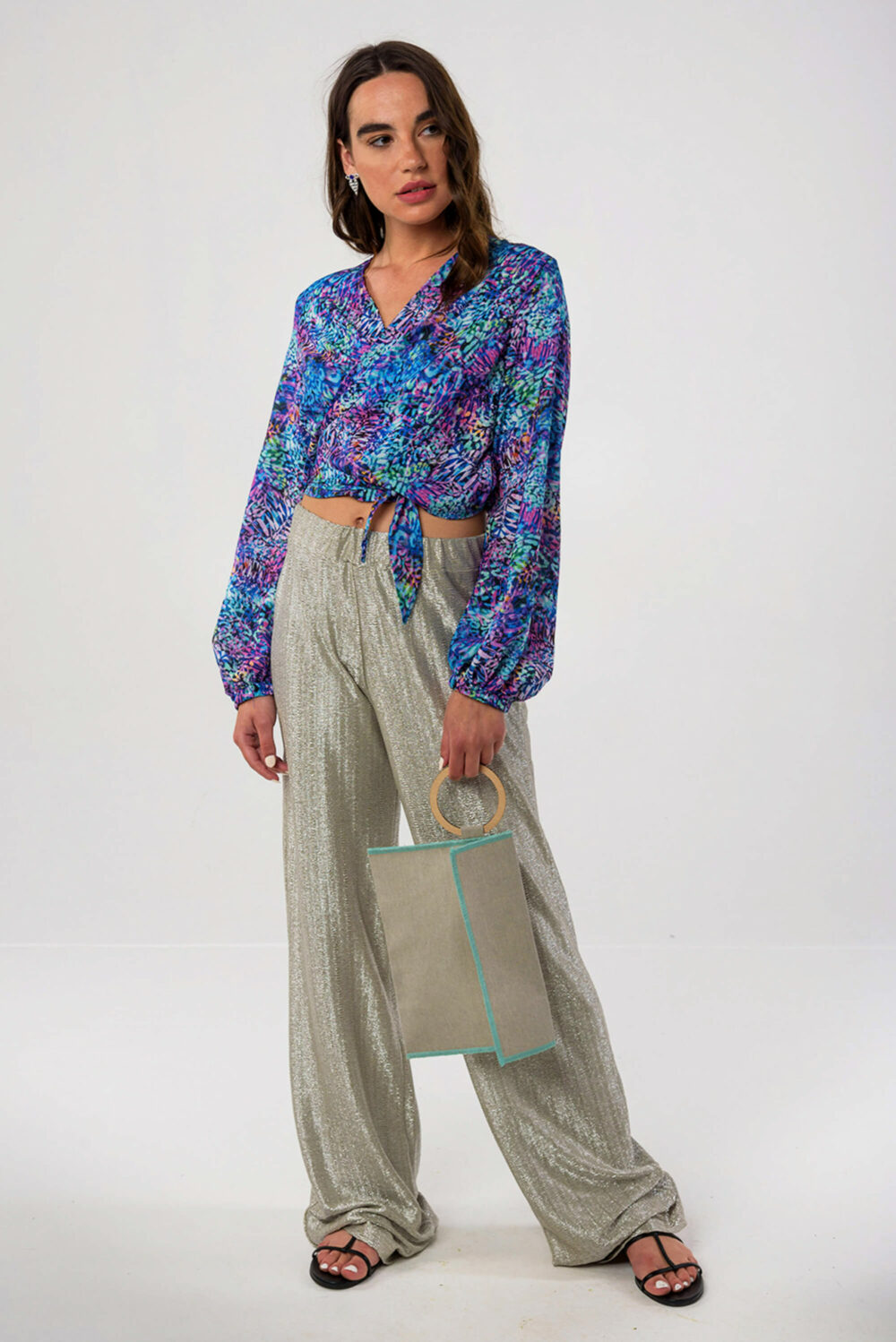 Sequin Daisy Shirt / Endalaus pants / Myrto Arvaniti